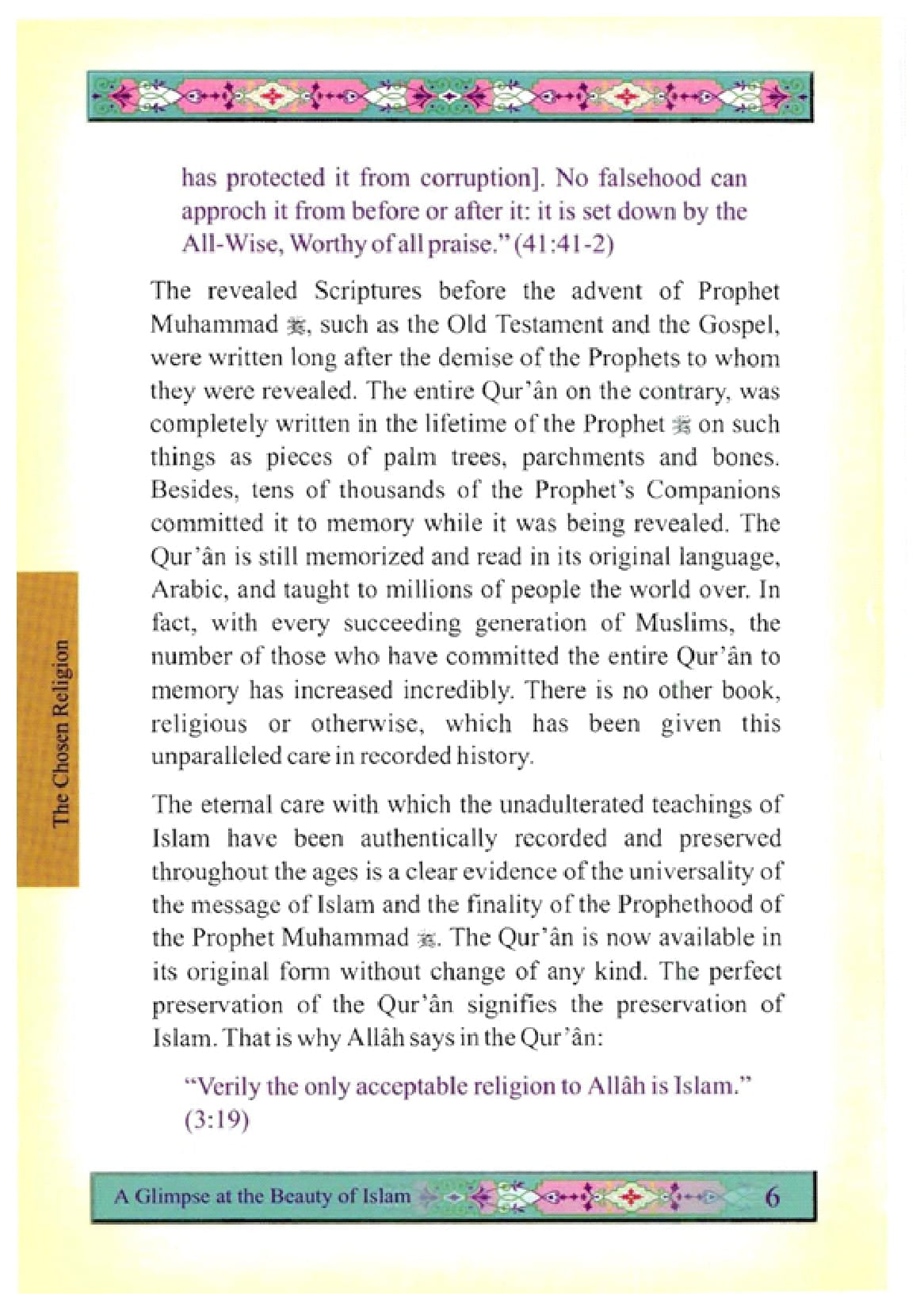 A Glimpse At The Beauty Of Islam (Colour)