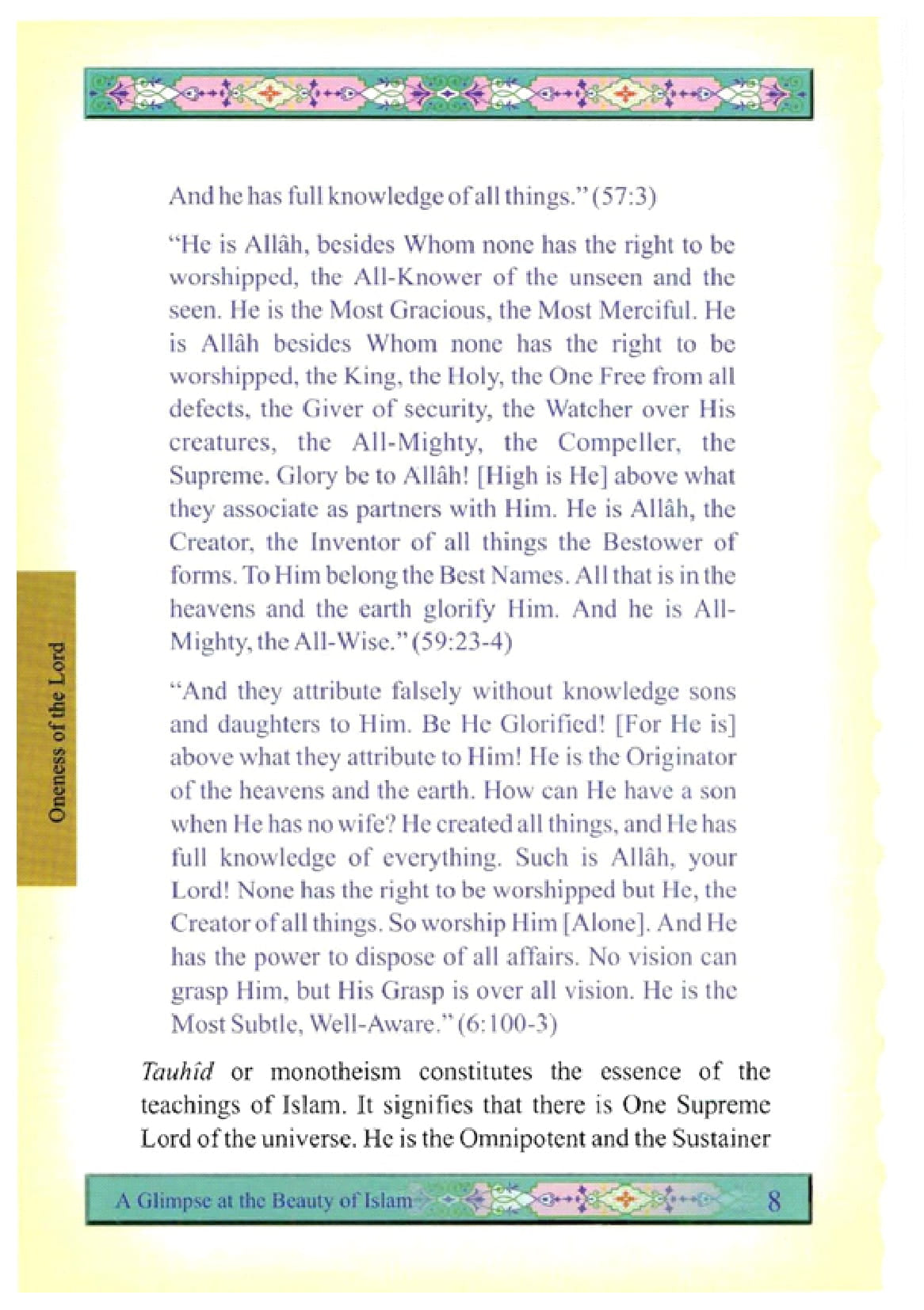 A Glimpse At The Beauty Of Islam (Colour)