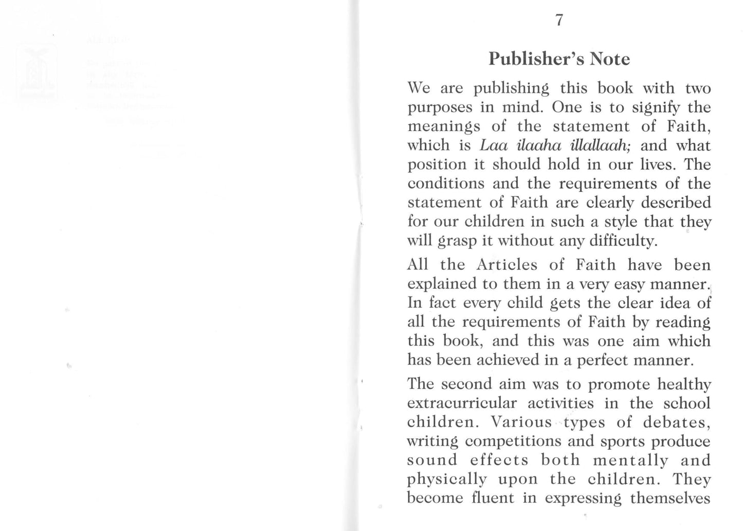 A Muslim Child'S Way Of Life