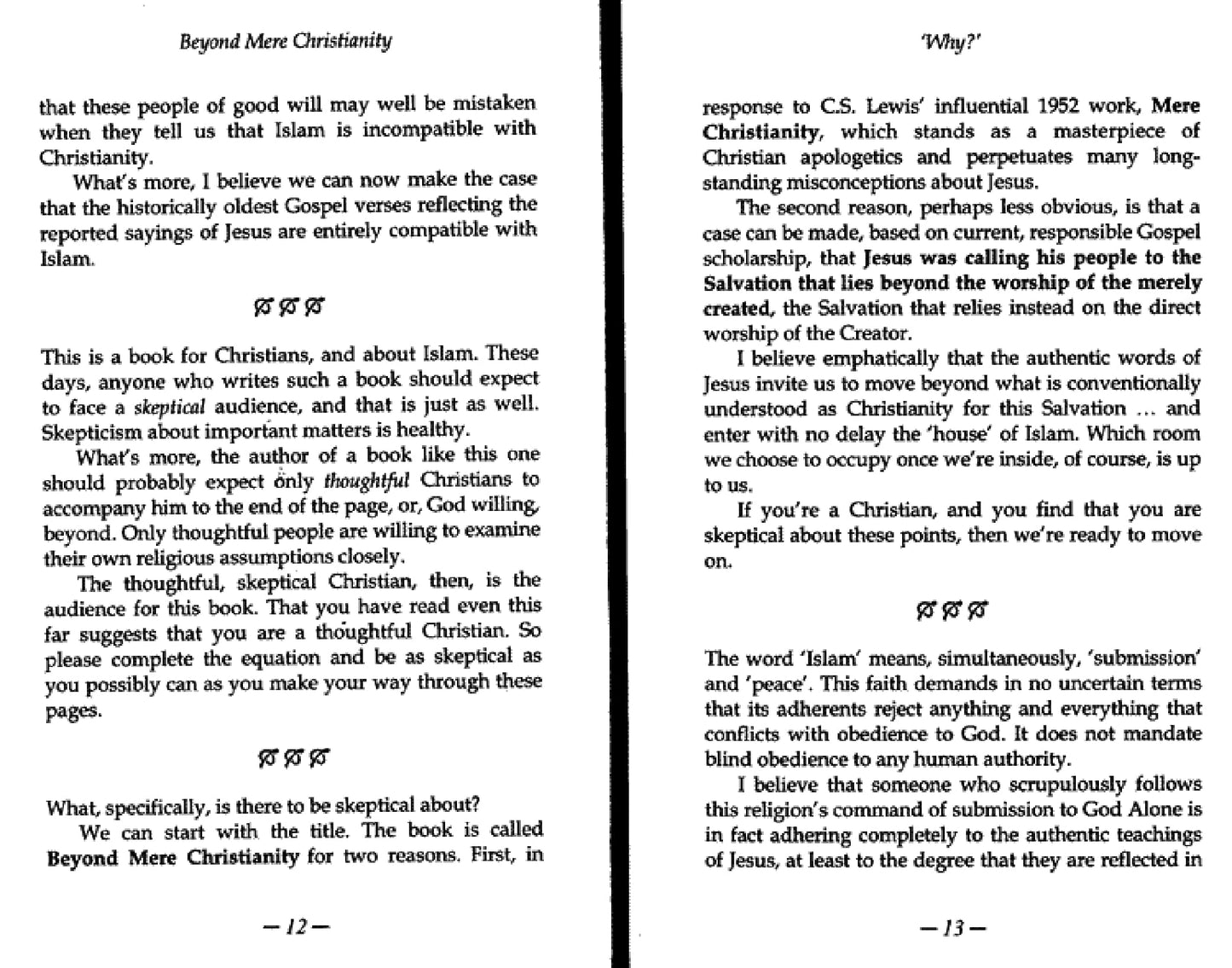 Beyond Mere Christianity