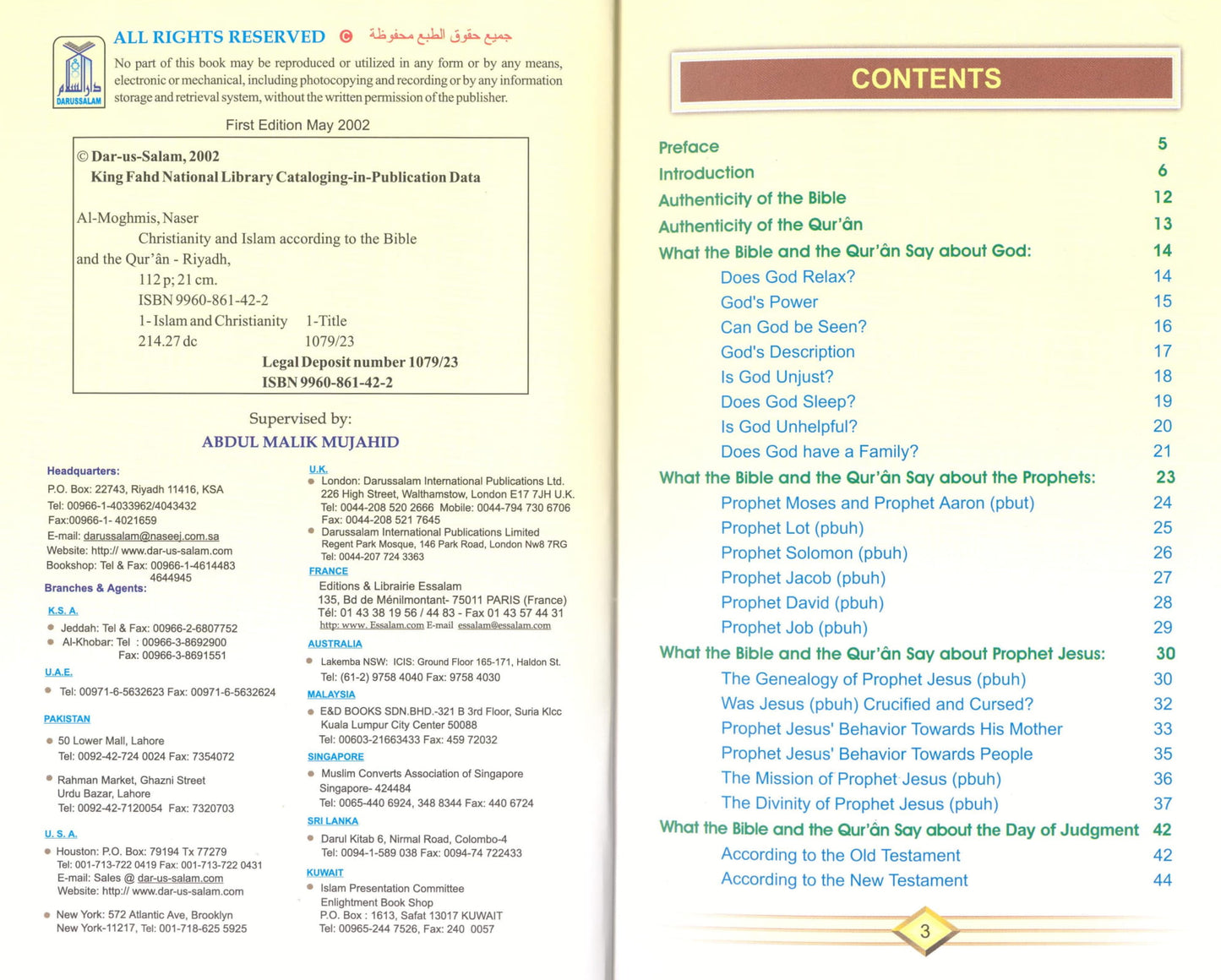 Christianity and Islam according To Bible and The Qur’an