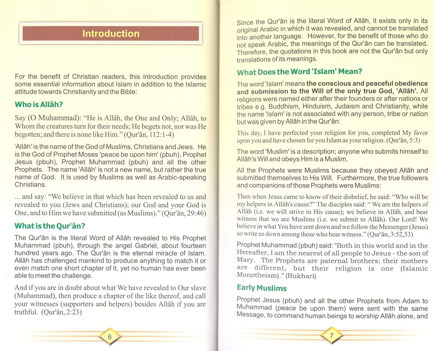 Christianity and Islam according To Bible and The Qur’an