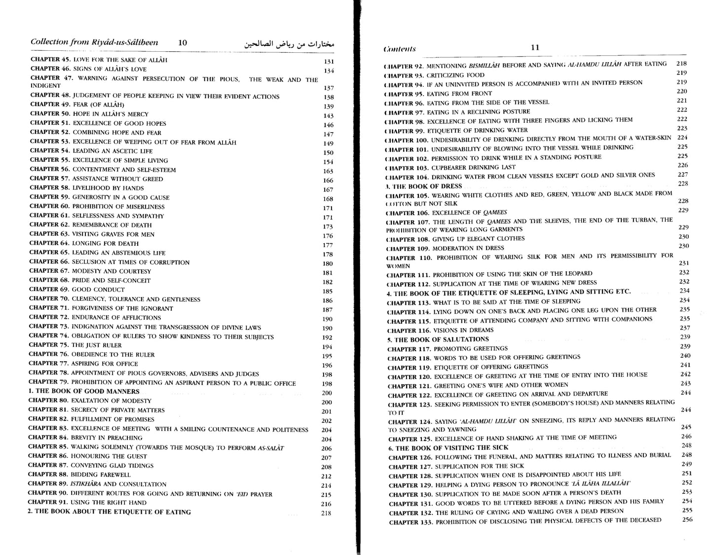 Collection from Riyadus Saliheen with Commentary on Ahadith