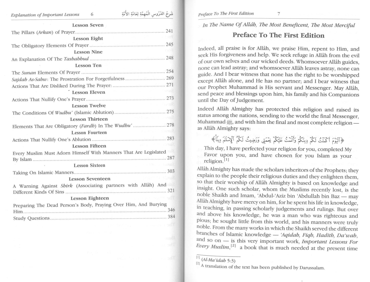 Explanation of Important Lessons for Every Muslim