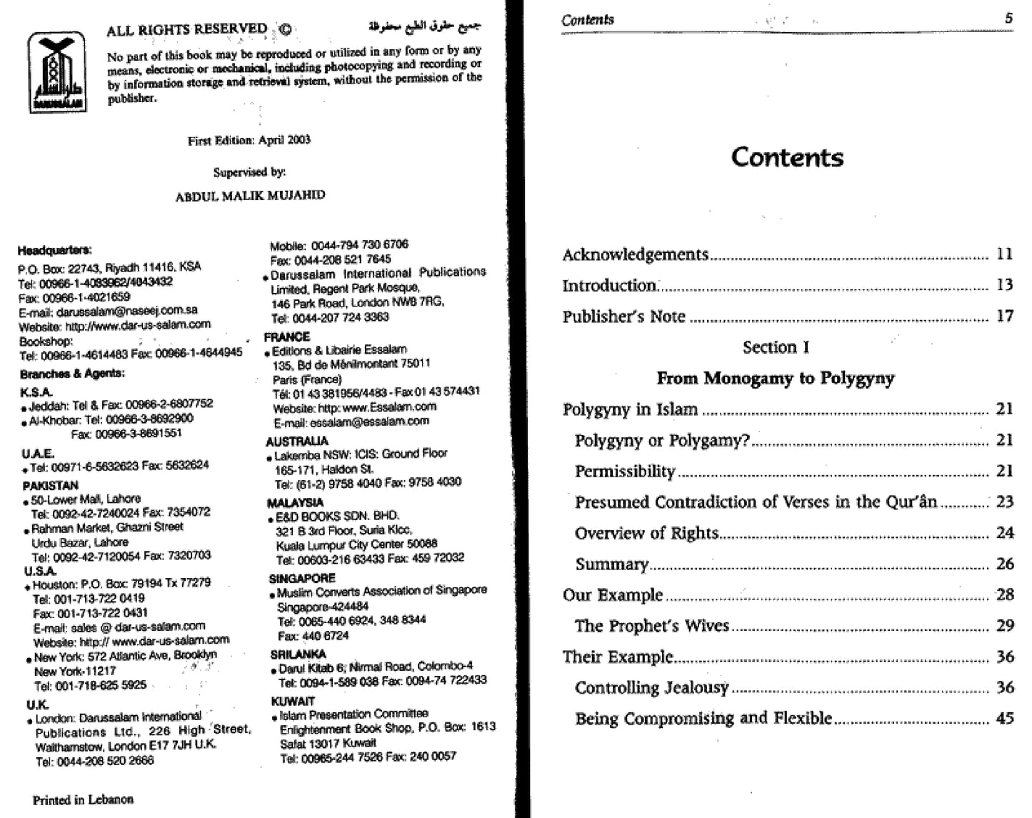 From Monogamy To Polygyny: A Way Through