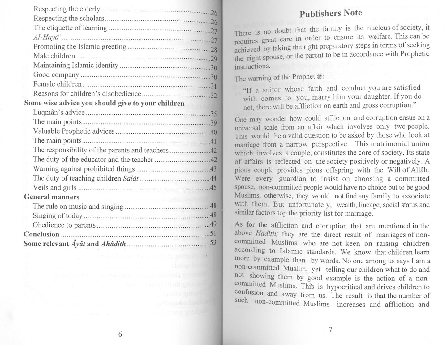 Guidelines for Raising Children