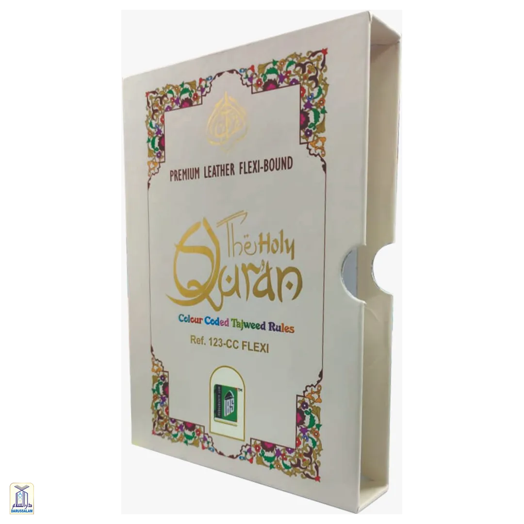 The Holy Quran Colour Coded Tajweed Rules 15 Lines 123Cc Flexi With Slip Case