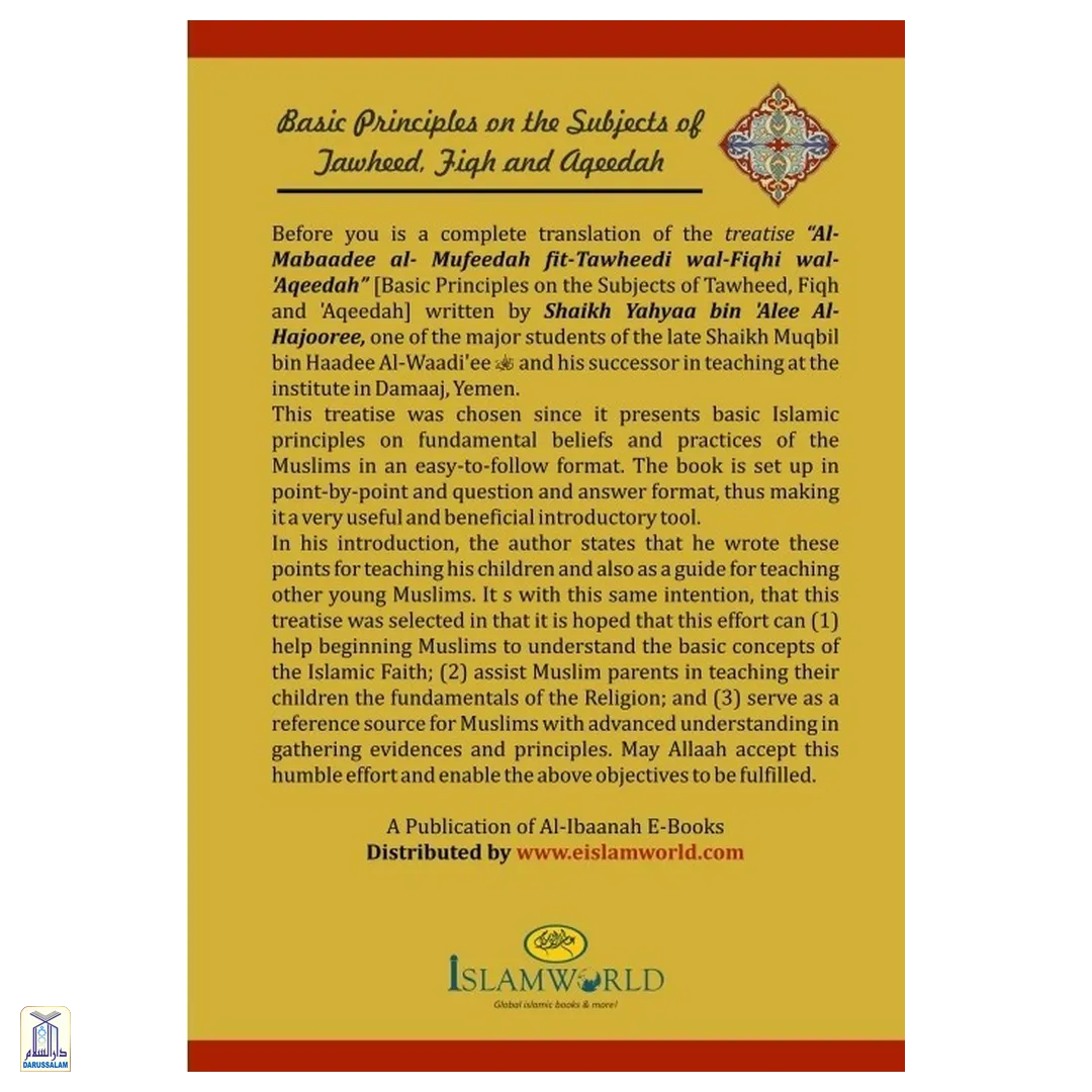 Basic Principles On The Subject Of Tawheed, Fiqh And Aqeedah ...