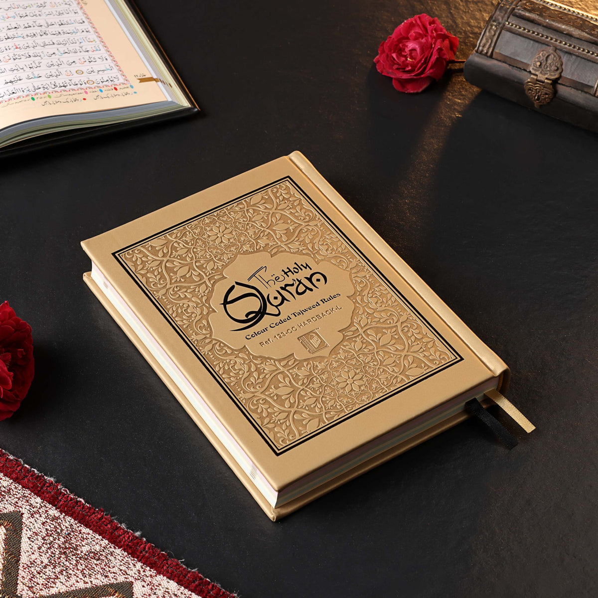 The Holy Quran Colour Coded Tajweed Rules 15 Lines 123CC Hardbound